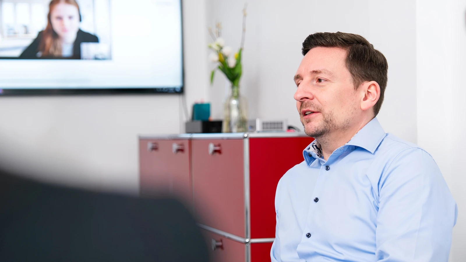 Steuerberater Tommy Prachnau in Meeting
